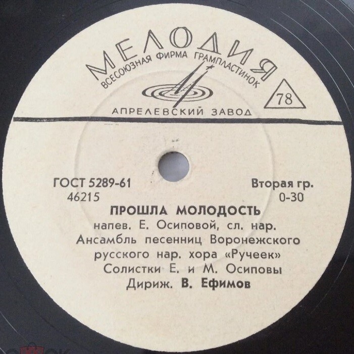 Ансамбль песенниц Воронежского русского нар. хора "Ручеек" - Прошла молодость // Гнула вишенку