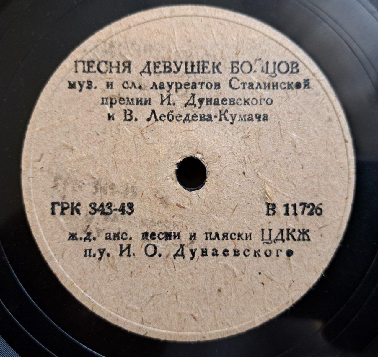 Ж/д ансамбль п/у И.Дунаевского - Песня девушек бойцов // Марш комсомола