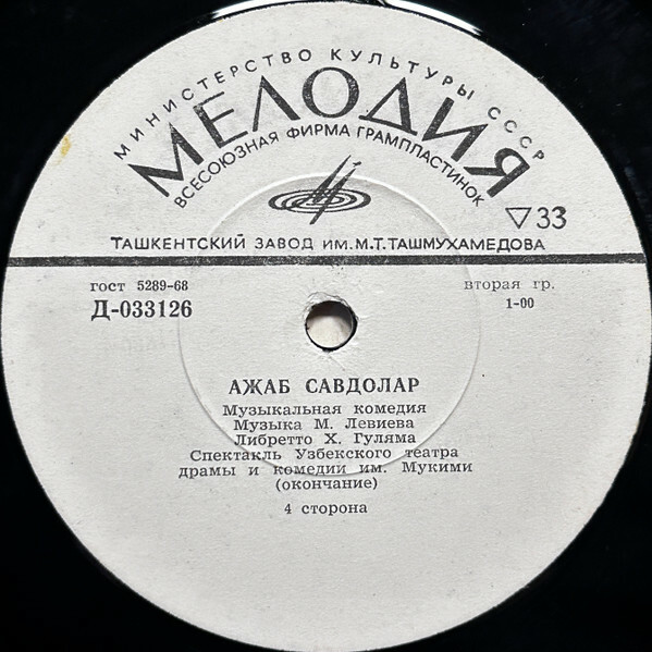 АЖАБ САВДОЛАР. Музыкальная комедия