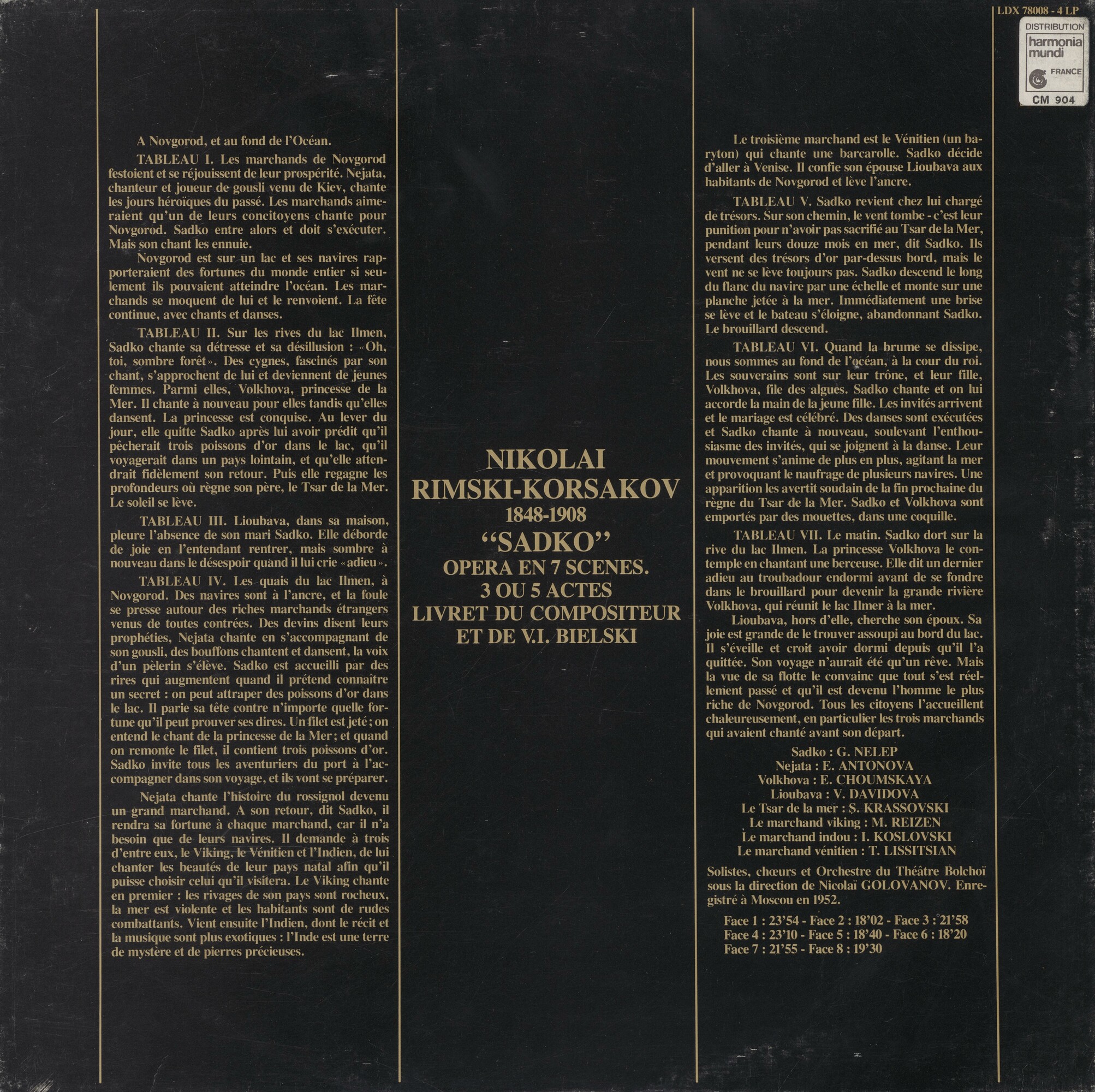 Н. Римский-Корсаков (1844-1908). Опера-былина "Садко"