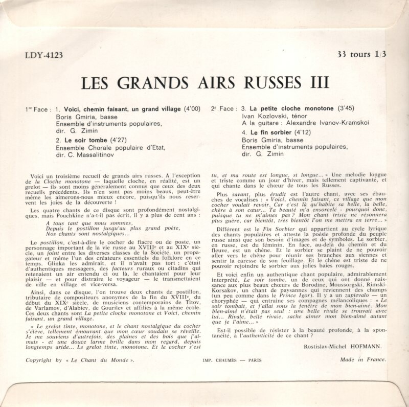 Les grands airs Russes №3