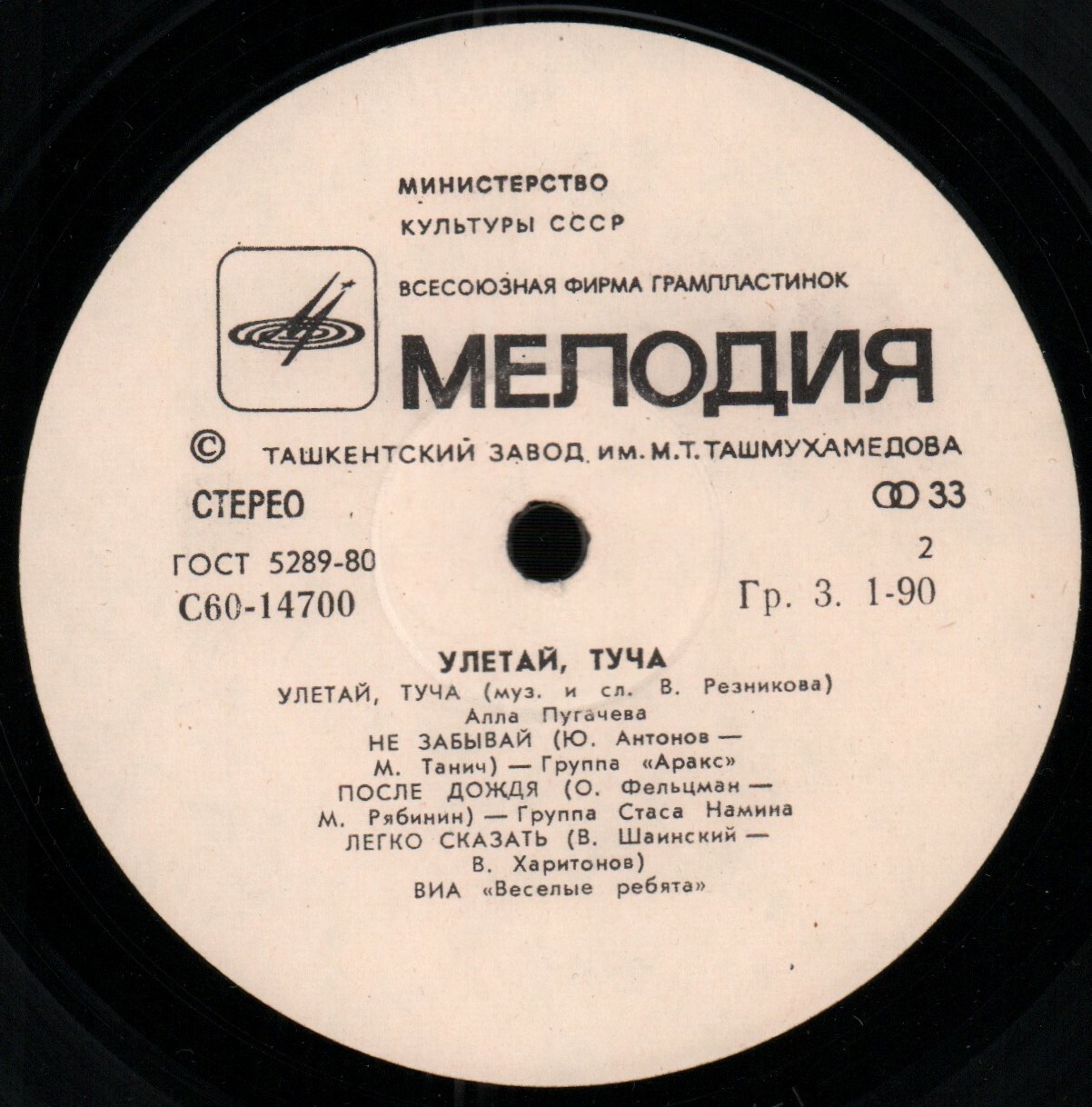 Улетай, туча