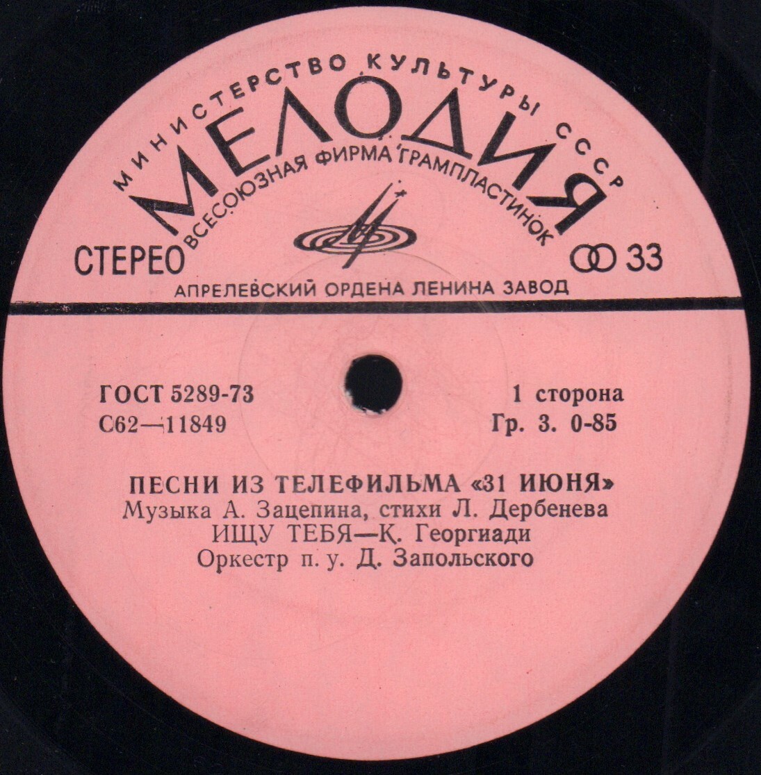 Песни из телефильма «31 июня»