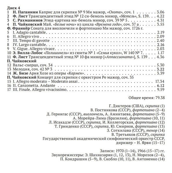 Из истории Конкурса им. П. И. Чайковского. Фонодокументы