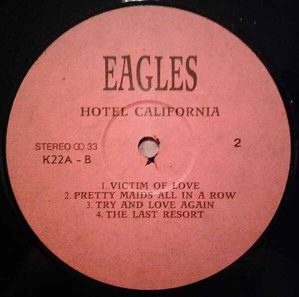 EAGLES. Hotel California