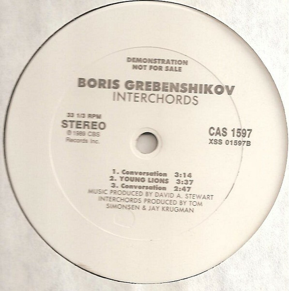 Boris Grebenshikov. «Interchords» (promo, not for sale)