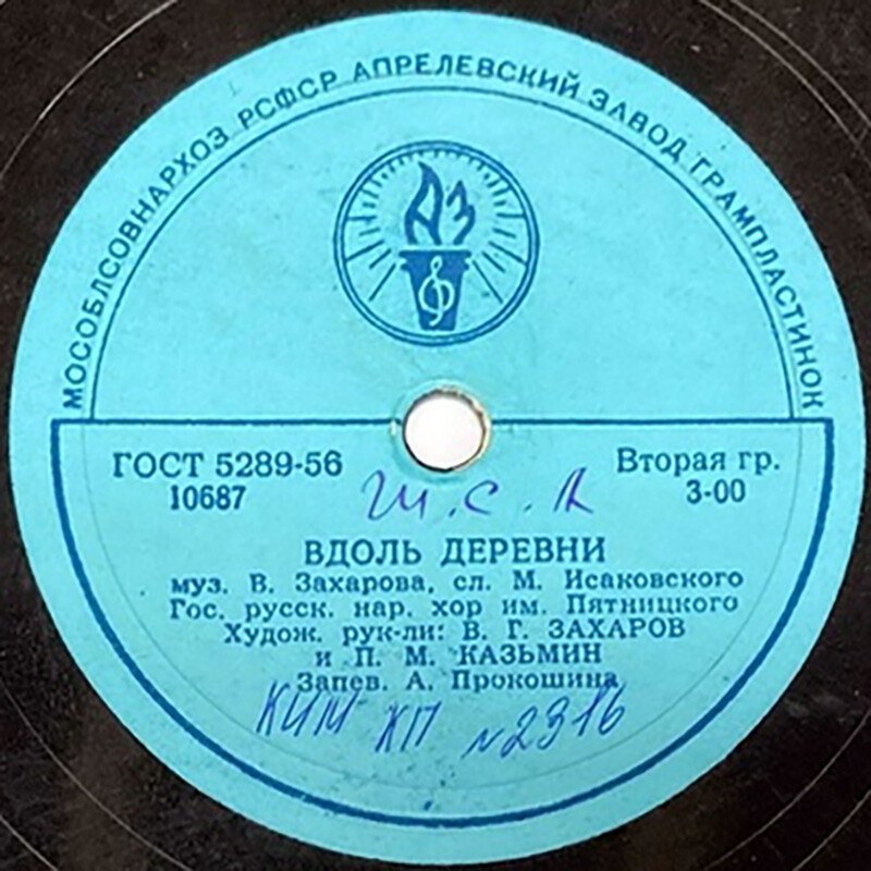 Хор им. Пятницкого — Вдоль деревни / Будьте здоровы