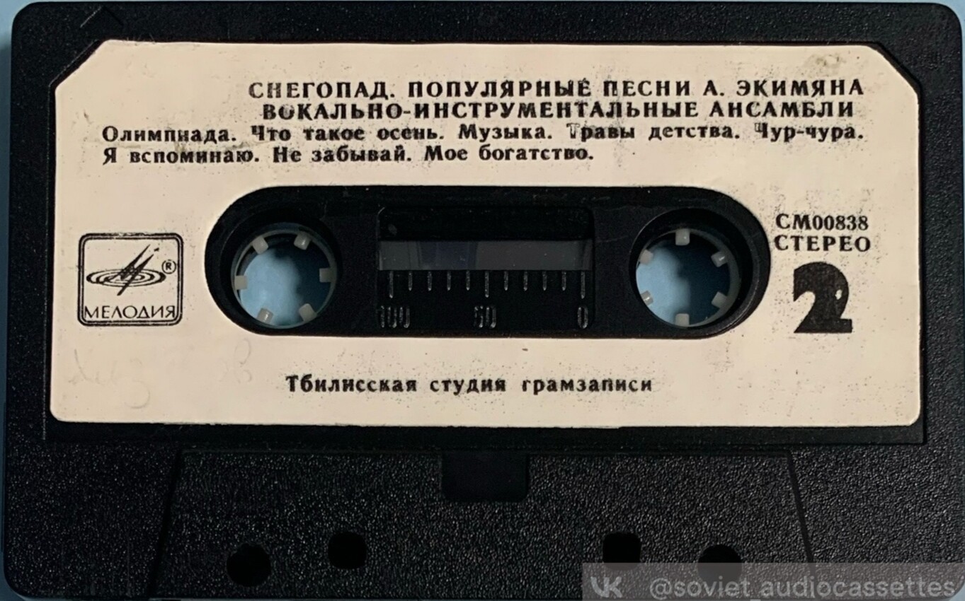 "СНЕГОПАД". Популярные песни Алексея Экимяна / Вокально-инструментальные ансамбли