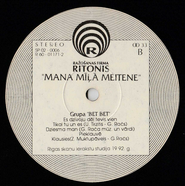 BET BET. Mana Mila Meitene