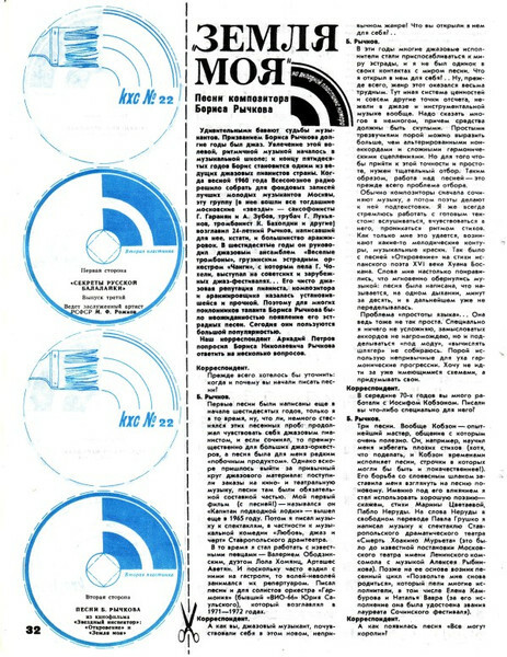 Клуб и художественная самодеятельность 1980 N22