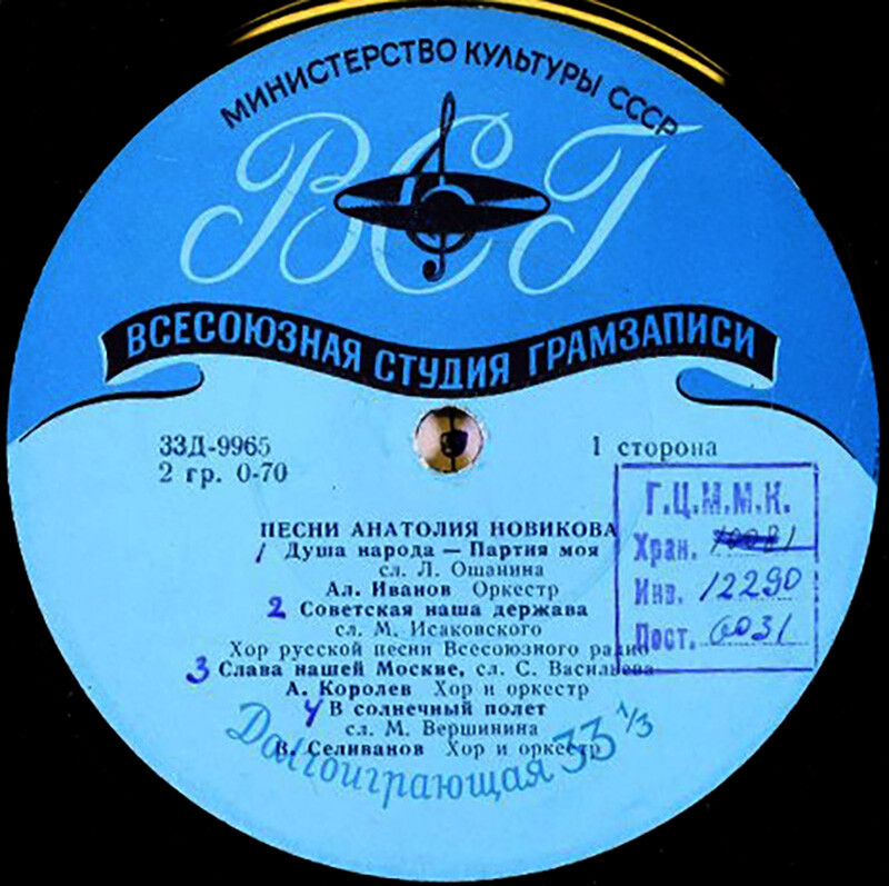 Песни Анатолия Новикова