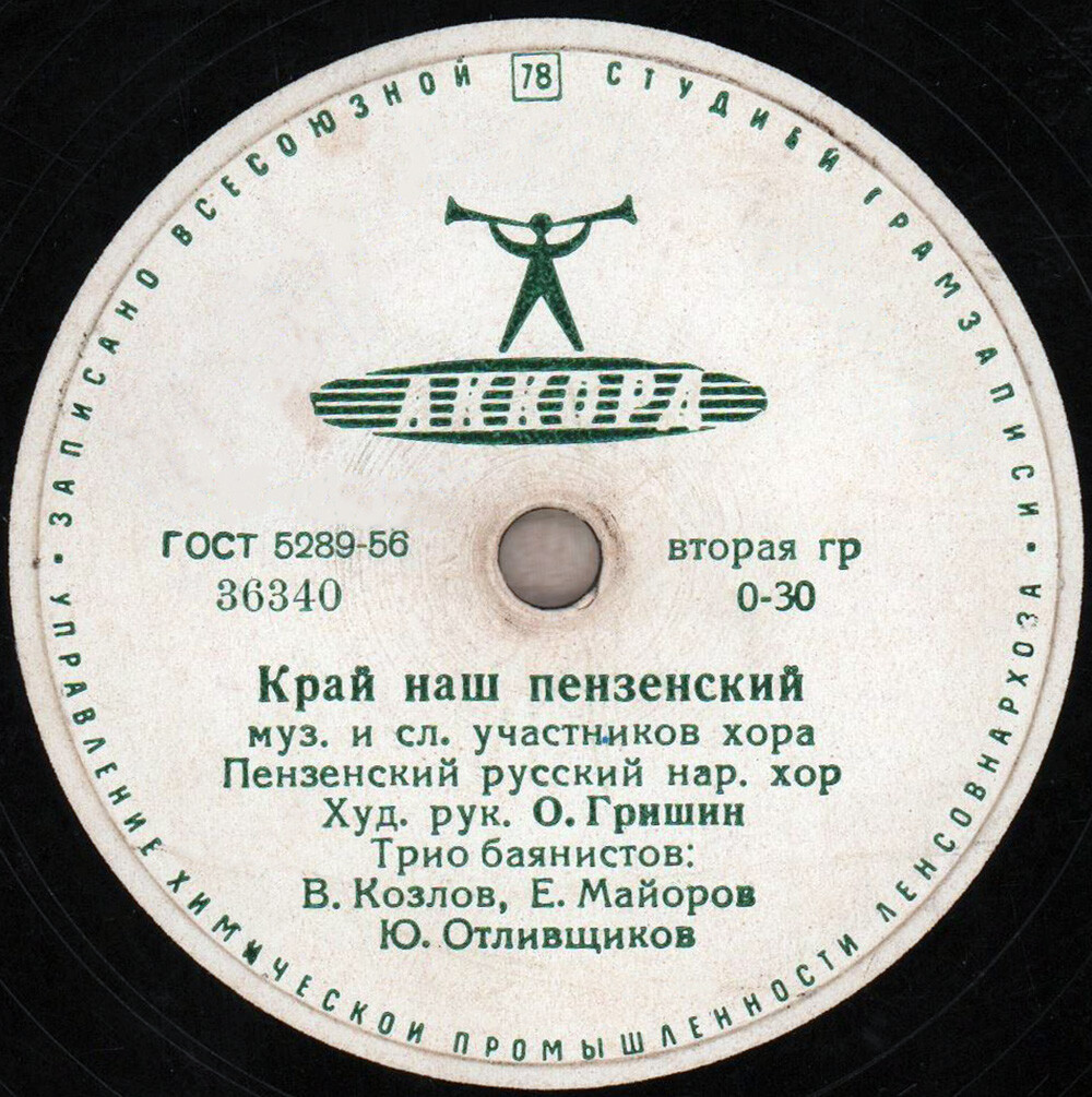 Пензенский русский народный хор — Восемнадцать лет / Край наш Пензенский