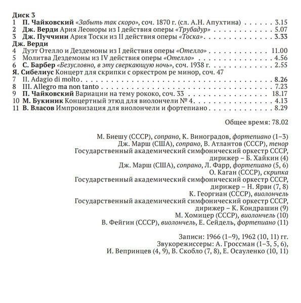 Из истории Конкурса им. П. И. Чайковского. Фонодокументы