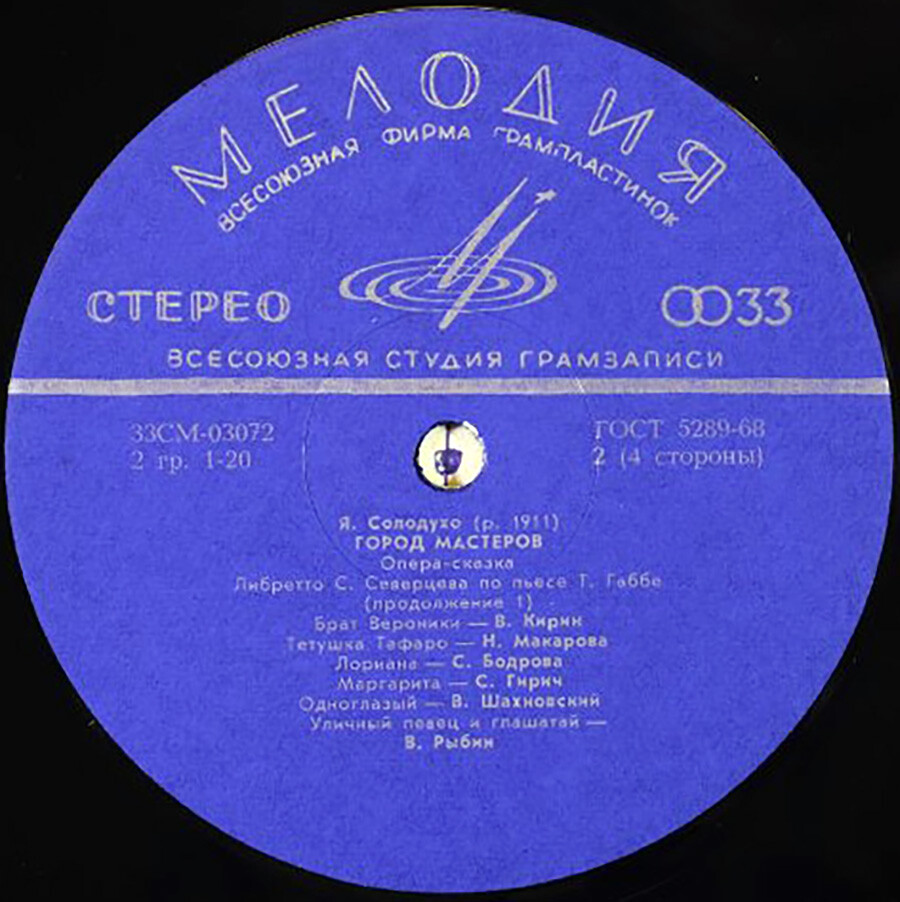 Я. Солодухо. «Город мастеров». Опера-сказка