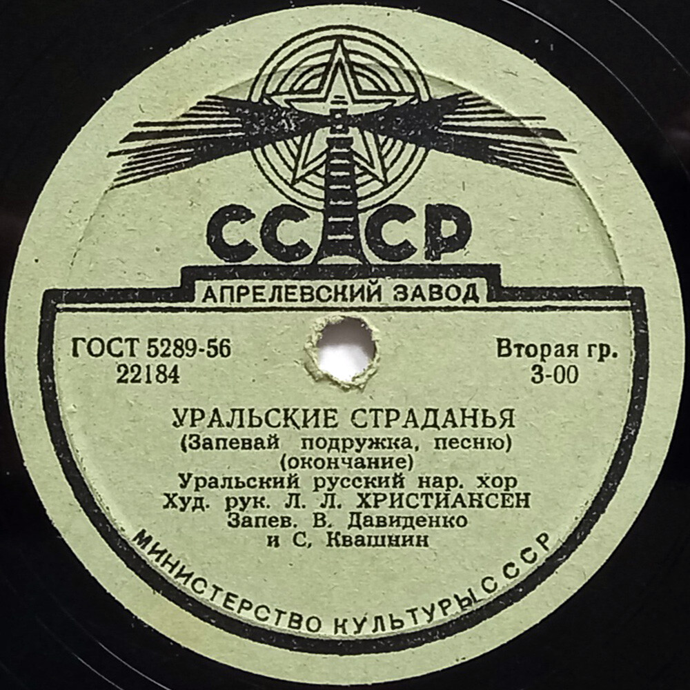 Уральский русский народный хор — Уральские страданья