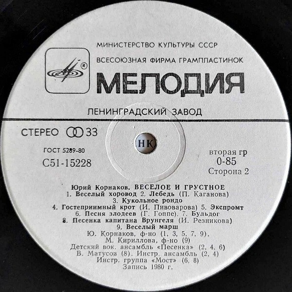 Юрий Корнаков. «Весёлое и грустное»