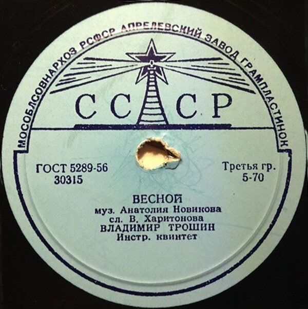 Владимир Трошин — Не тревожься / Весной