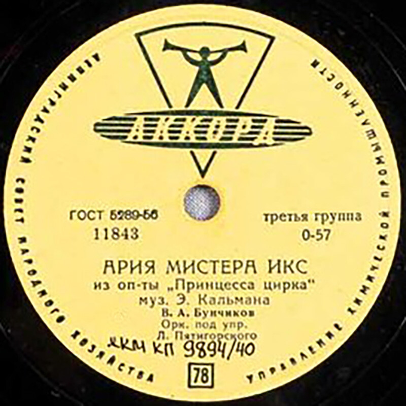 В. А. Бунчиков - Ария Мистера Икса