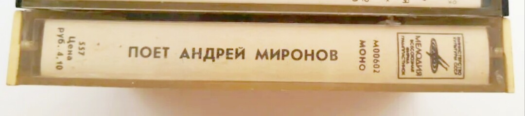 Поёт Андрей Миронов