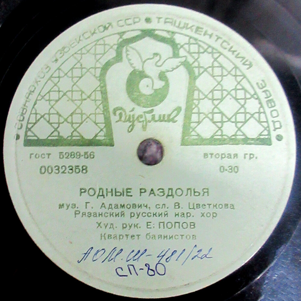 Рязанский русский народный хор. Худ. рук. Е. Попов