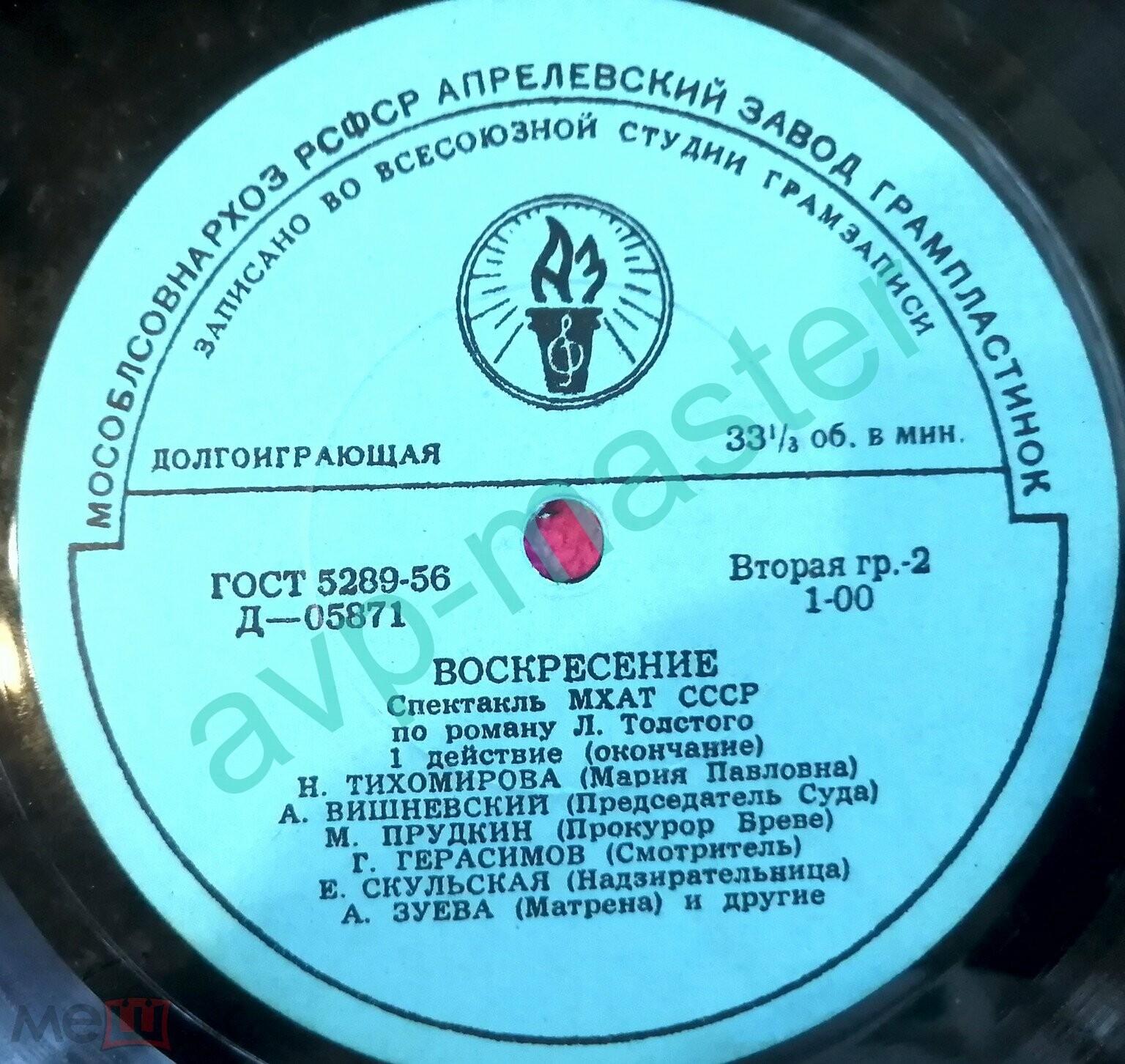 Л. Н. Толстой. "Воскресение" (инсценировка Ф. Раскольникова)