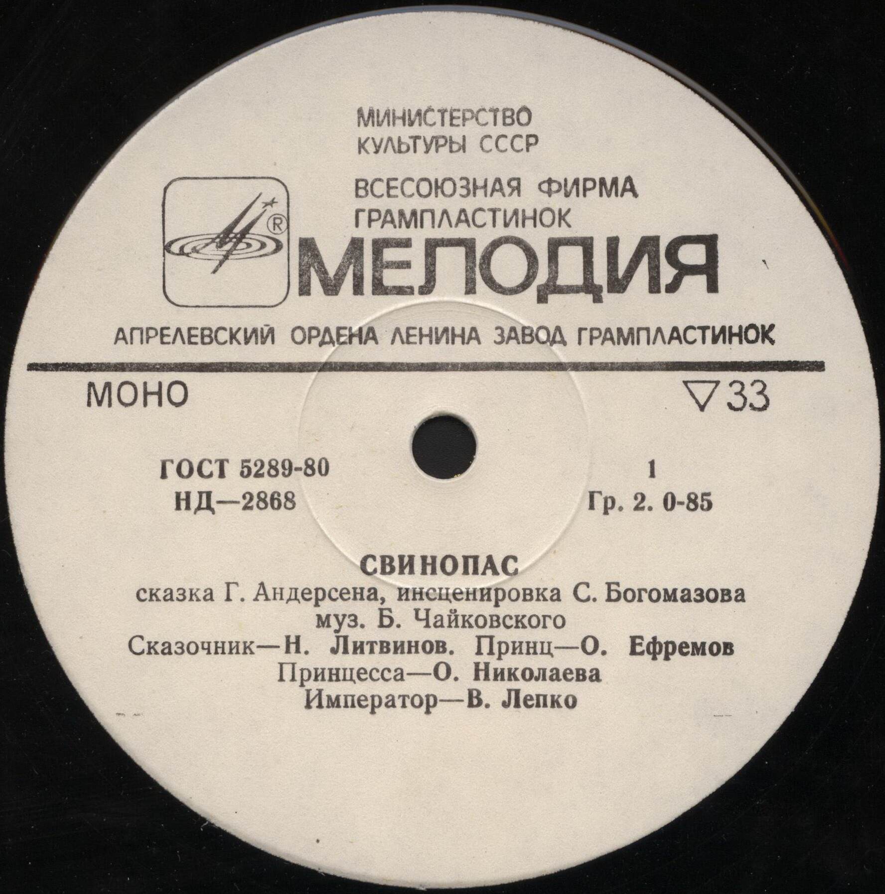 Г. Андерсен: Свинопас (сказка)