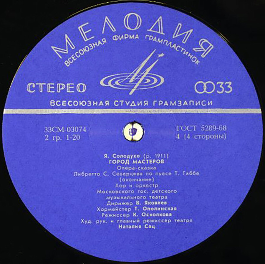 Я. Солодухо. «Город мастеров». Опера-сказка