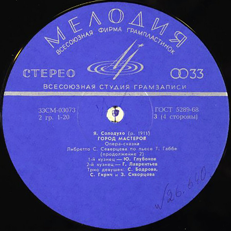 Я. Солодухо. «Город мастеров». Опера-сказка