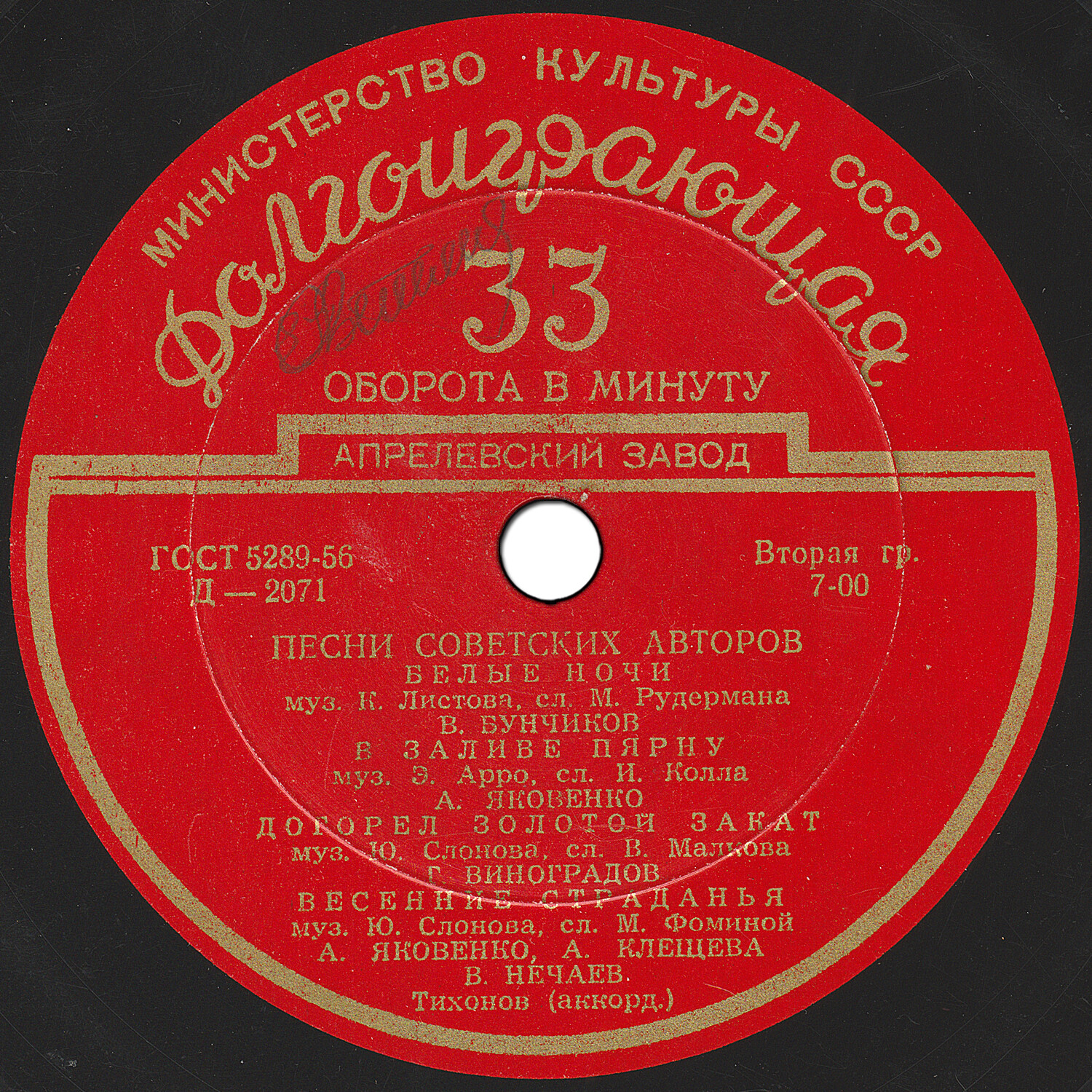 Песни советских авторов