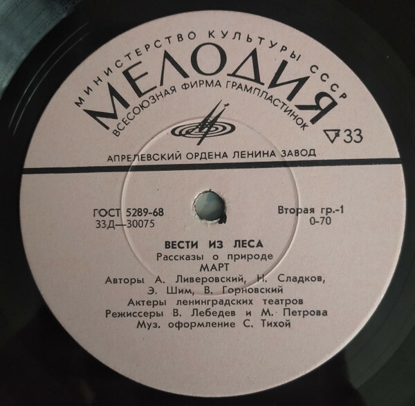 Вести из леса. Март, апрель