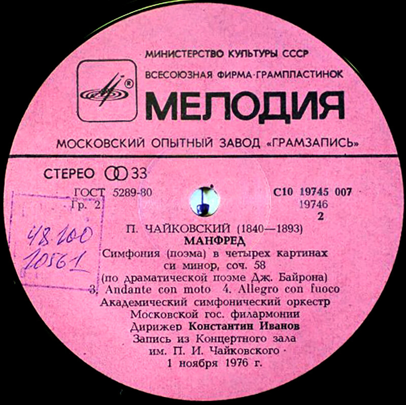 П. Чайковский (1840-1893). Симфония «Манфред» (К. Иванов)